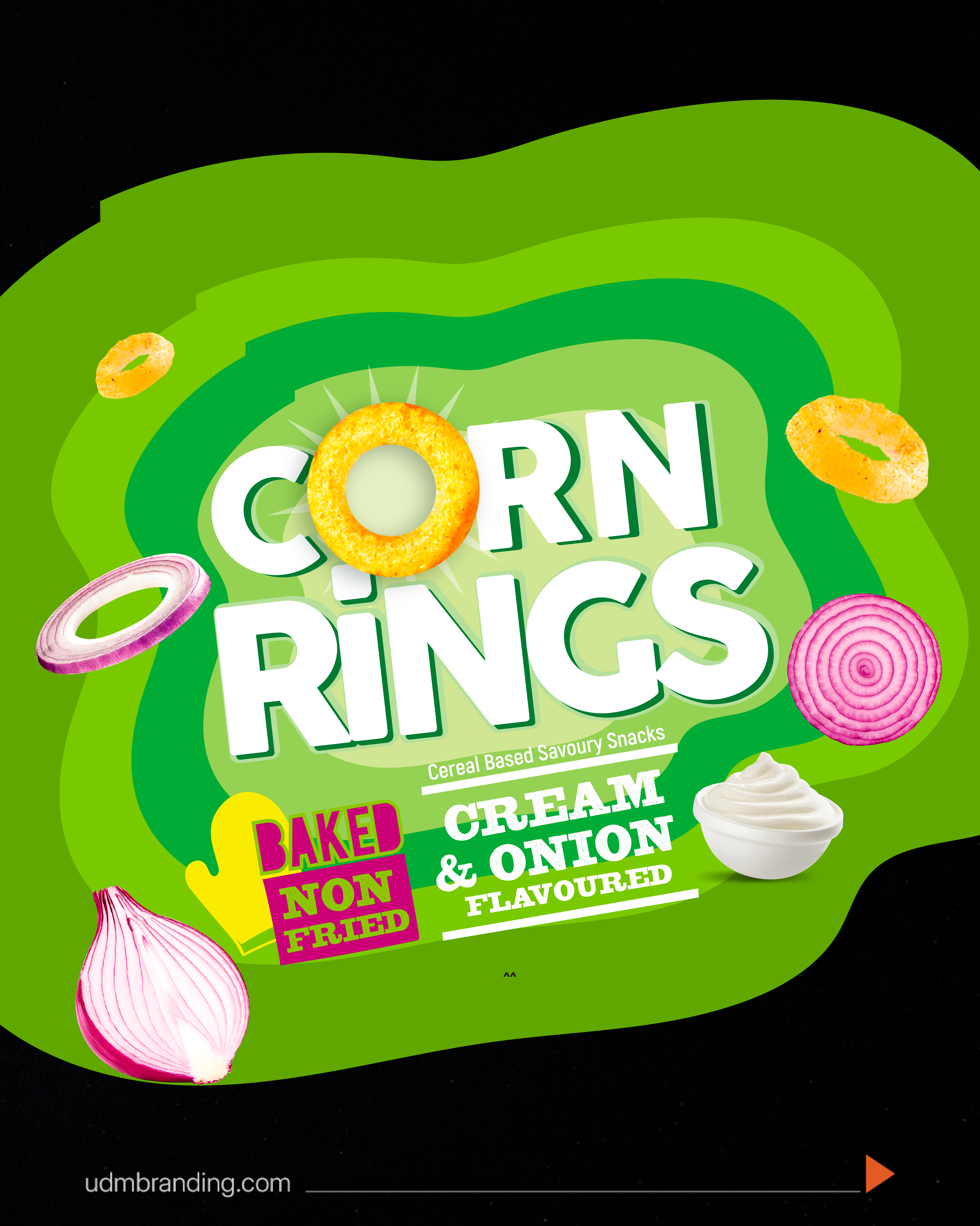 A2B Cream and Onion Corn Rings identity